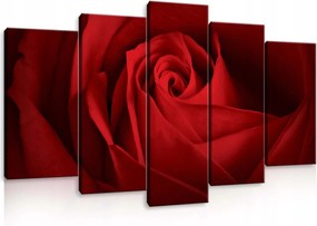 Vászonkép 100x60 Vörös rózsa virágok absztrakt szenvedély fali dekoráció szirmok