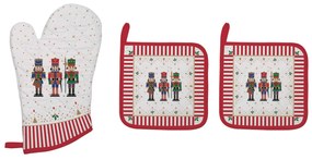 Diótörő karácsonyi Edényalátét edényfogó kesztyű szett Nutcrackers