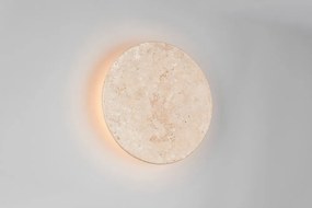 Matt fehér kő LED dimmelhető fali lámpa Bobbin – Trio Select