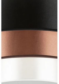 Duolla - LED Mennyezeti lámpa LUNETA LED/26W/230V átm. 60 cm 4000K fekete/réz