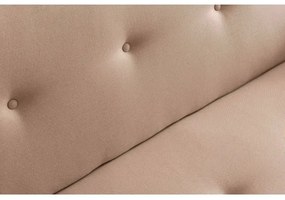 Kétszemélyes kanapé NARA krémszínű/bézs