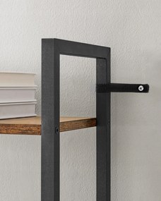 Könyvespolc TAYLOR 6 polc 186x60cm, rusztikus barna