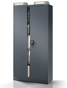 Fém iratszekrény JAN, 900 x 1850 x 400 mm, antracit