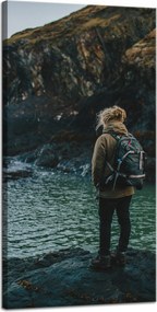 Vászonkép Hegyek Hegymászás Természet Sziklák Természet 40x80