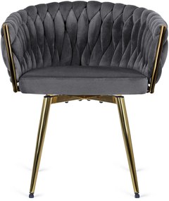 Elegáns Forgó Étkezőszék Szürke Színben. RUBI