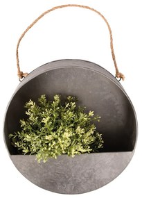 Szürke fali virágtartó, ø 30 cm - Esschert Design