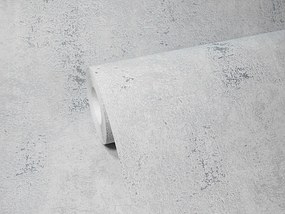 Tapéta Szürke Beton Vakolat Ezüst Kopás Vastag Mosható Tapéta