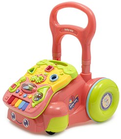 Gyermek zenélő fejlesztő járássegítő Baby Mix rózsaszín