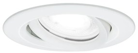 Paulmann 93672 Nova Plus fürdőszobai beépíthető lámpa, 93 mmx93 mm, kerek, billenthető, fényerőszabályozható, fehér, 4000K természetes fehér, GU10 foglalat, 470 lm, IP65