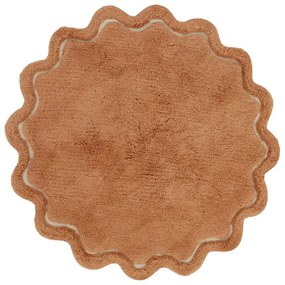 Téglavörös mosható kézi szövésű pamut kerek szőnyeg ø 110 cm Sweet April Toffee – Nattiot