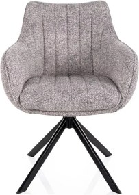 Azalia Leo étkezőszék világosszürke forgatható üléssel