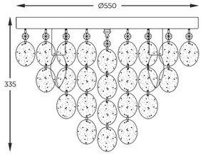 Zuma Line 18366 - Felületre szerelhető csillár  PARDO 8xE14/40W/230V króm