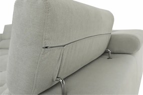 Ülőgarnitúra tárolóhellyel, világosszürke, szövet, jobbos, BUTON R