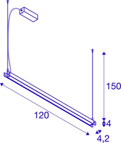 SLV NOYA 1003530 Függőlámpa 1x32W/LED 2700/3000K 2025LM IP20