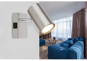 Globo 57911-1 - Fali spotlámpa ROBBY 1xGU10/25W/230V matt króm