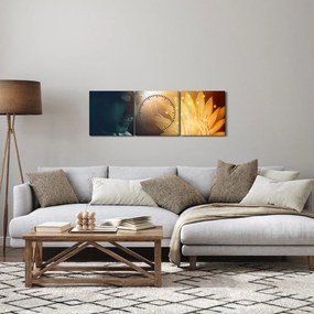 Kép - Béke (órával) (90x30 cm)