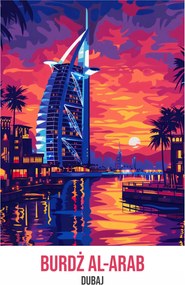 Poszter 68x98cm Burj Al-Arab