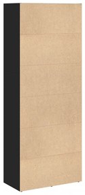fekete szerelt fa könyvespolc 60 x 30 x 152 cm