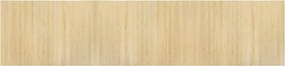 vidaXL négyszögletű világos természetes bambusz szőnyeg 70 x 300 cm