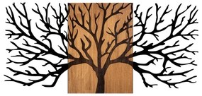 Fali dekoráció 150x70 cm fa/fém faág mintával
