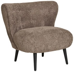 Barna buklé fotel Covelo – House Nordic