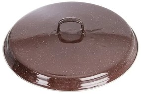 Orion BROWN Lem zománc fedő, 33 cm , 33 cm átmérőjű