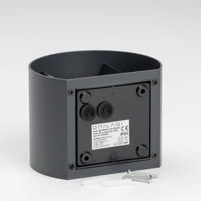 Brilagi - LED Kültéri fali lámpa RONDO LED/6W/230V antracit IP54