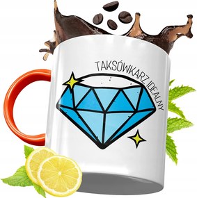 Narancssárga Bögre Taxisofőrnek Ajándék fényképes nyomattal