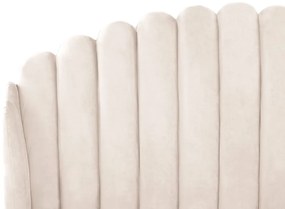 Franciaágy 160 cm Alise (szürkésbarna) (ágyráccsal). 1077501
