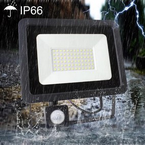 DOMENOLED 22 HALOGEN Kültéri Reflektor Fekete LED IP65