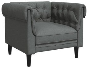 sötétszürke szövet Chesterfield kanapé