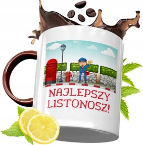 Bordó Bögre Postásnak Születésnapra Ajándék fényképes nyomattal