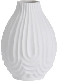 Andaluse porcelánváza, fehér, 10 x 14 cm