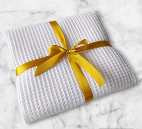 Nagy Strandtörölköző Szaunához Medencéhez 200x70cm, Pamut Fehér