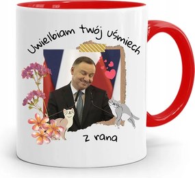 Piros Elnöki Bögre Andrzej Duda Pis Egészség felirattal