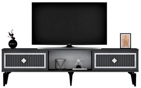 TV asztal/szekrény Kututa 2 (antracit + ezüst) . Akció -23%. 1095224