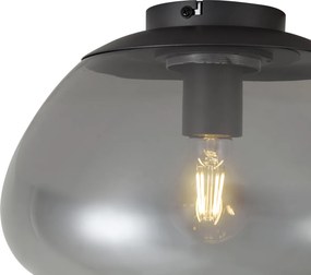 Design mennyezeti lámpa antracit füstüveggel - Giselle