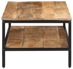 tömör nyers mangófa dohányzóasztal 100 x 50 x 35 cm