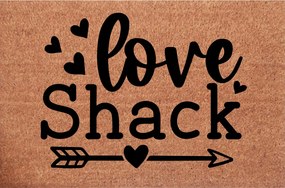 Valentin napi Lábtörlő az ajtó alá Love Shack Szerelem fészek