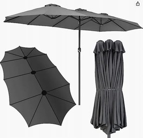 Kerti Napernyő Dupla Nagy Antracit Szürke Sekey 300 x 160 220G/M2