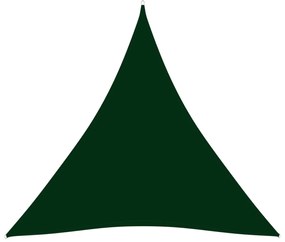 sötétzöld háromszög alakú oxford-szövet napvitorla 4 x 4 x 4 m