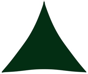 sötétzöld háromszög alakú oxford-szövet napvitorla 4 x 4 x 4 m