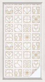 Ablakfólia öntapadós Adatvédelem Geometrikus szerelem 50x100