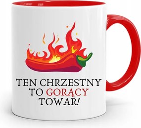 Keresztelő Bögre Piros Ajándék fényképes nyomtatással