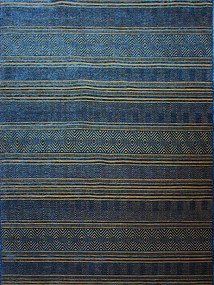 Kilima Szőnyeg 120x180 Kék Kivágott Minta