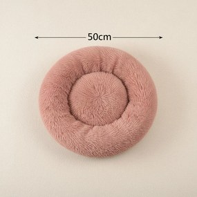 Ponchik kerek kutyafekhely, 50 cm, rózsaszín