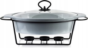 Kerámia edény melegítővel 1,6 l ételek tálalásához