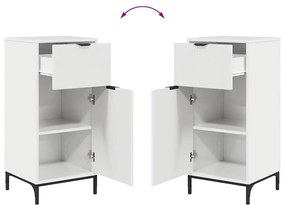 Fürdőszoba bútor szett 2 pcs Magasfényű fehér 39.5 x 36 x 88 cm
