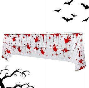 Fólia Asztalterítő Halloween Vér Nyomok dekoráció 1,37x1,83CM V
