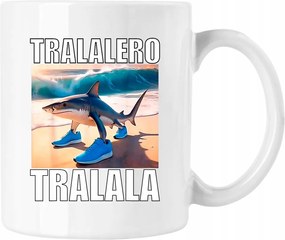 Tralalero bögre tralala cápa 2 fehér 330ml